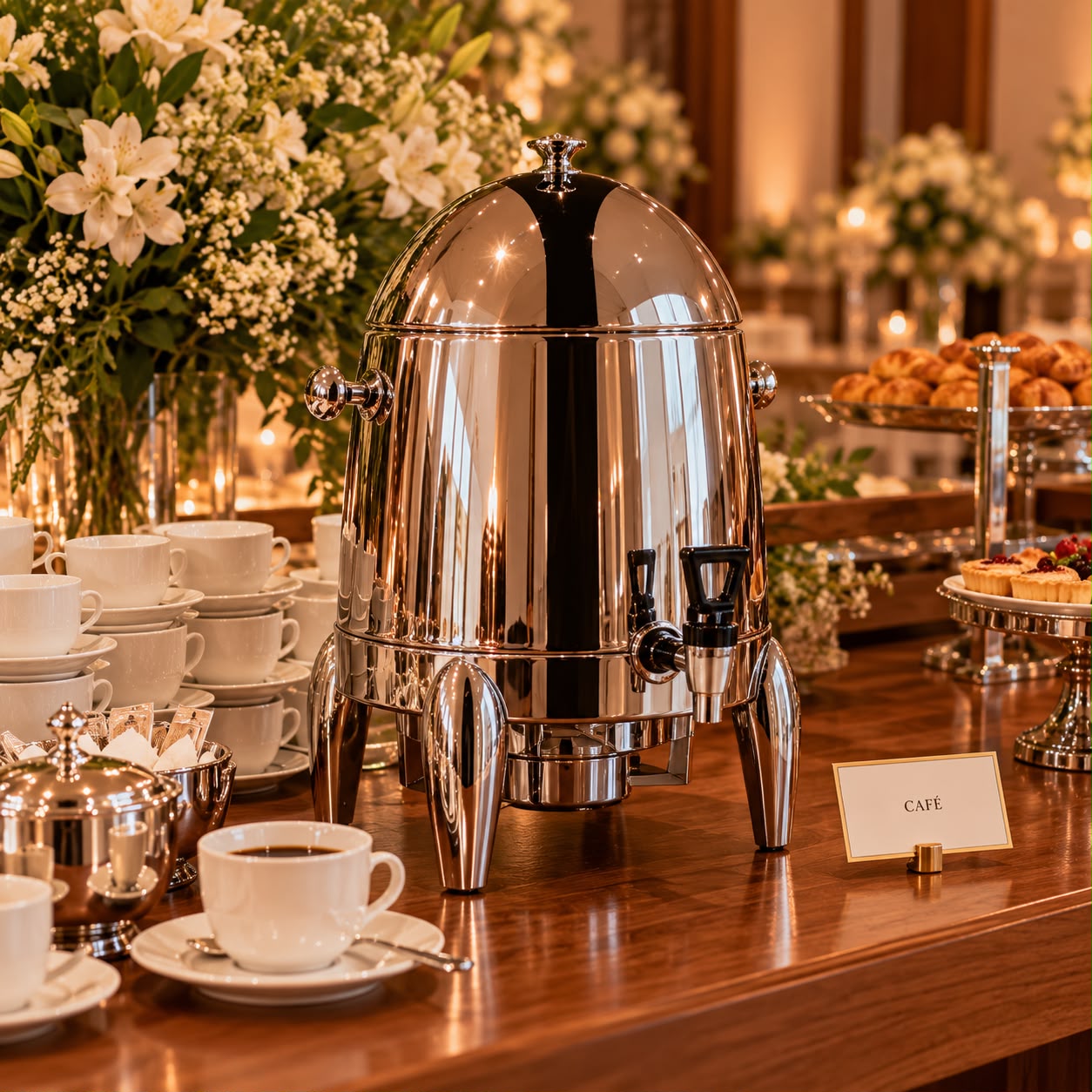 Urna para café em inox, 12 litros